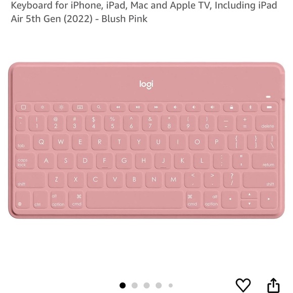 Logitech Pink Tablet Keyboard Wireless Compact - Picture 1 of 4